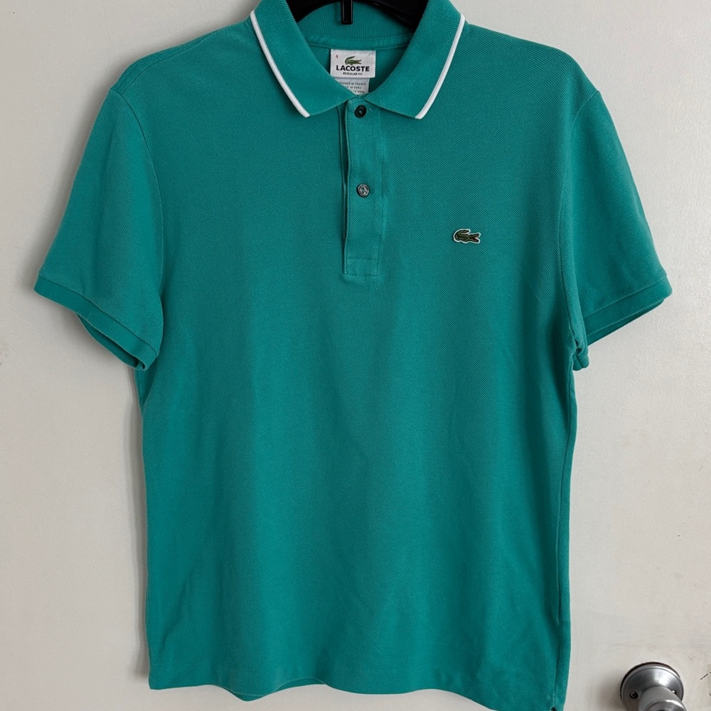 Lacoste Men's Teal Polo Shirt